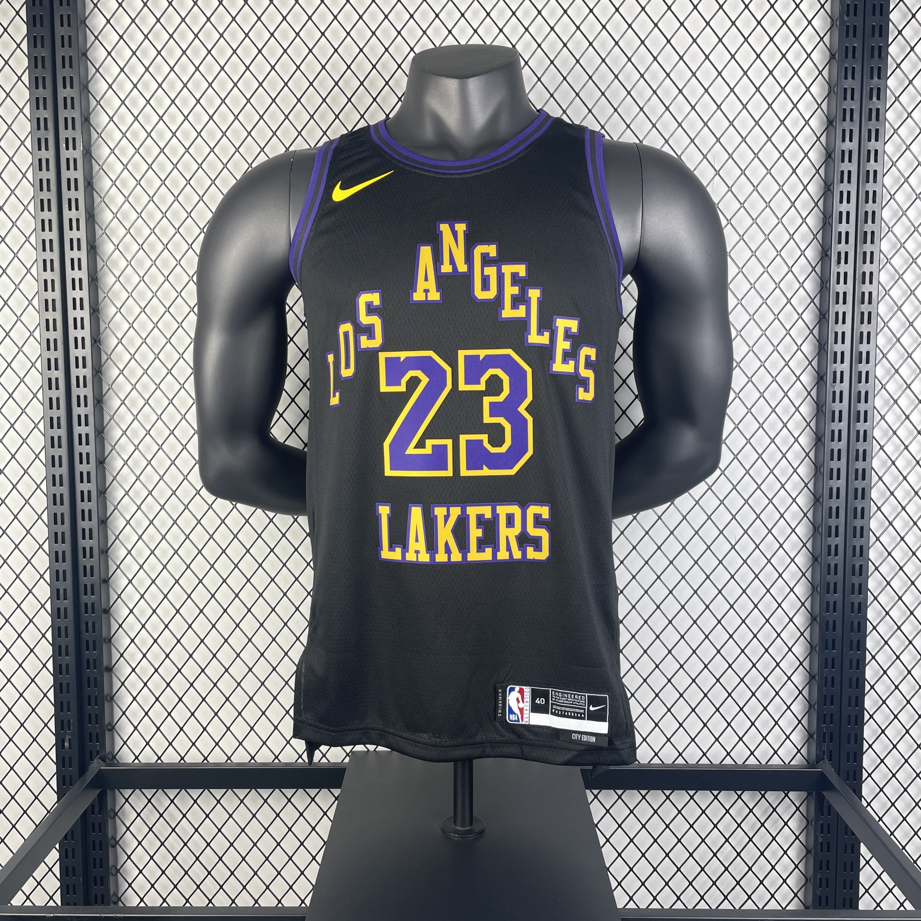 Men Los Angeles Lakers #23 James black 2025 NBA  jersey->washington commanders->NFL Jersey